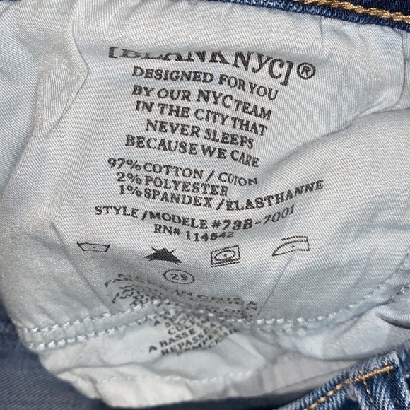 Blank NYC jeans The Reade crop frayed hem size 29 patchwork‎ denim - Picture 8 of 8